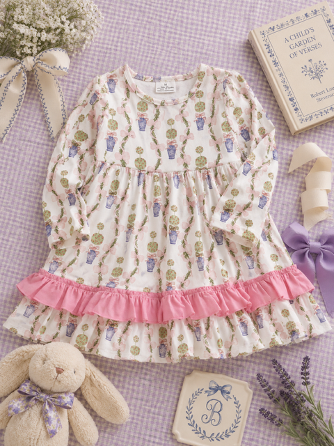 B&B Topiary Garden Ruffle Gown