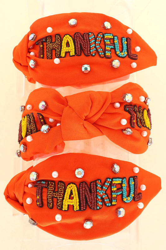 Thankful Beaded Headband