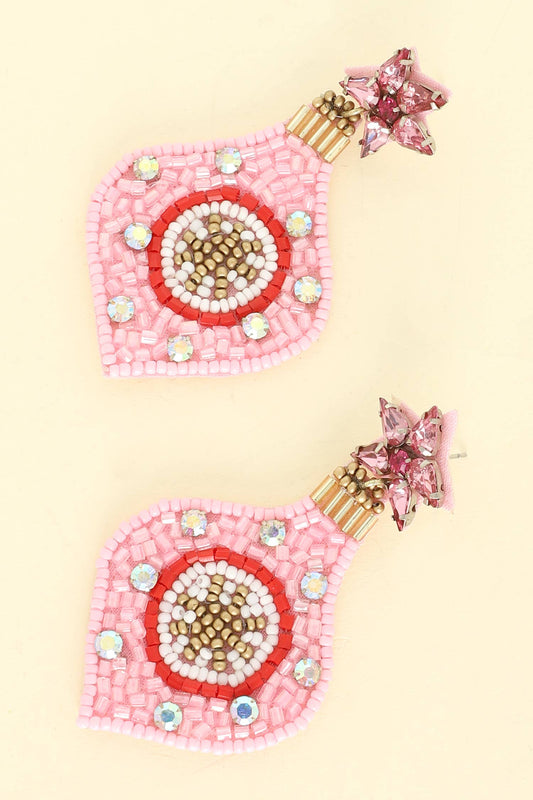 Christmas Ornament Globe Earrings