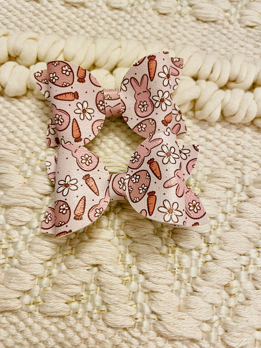 Neutral Boho Bunny Pigtail Set