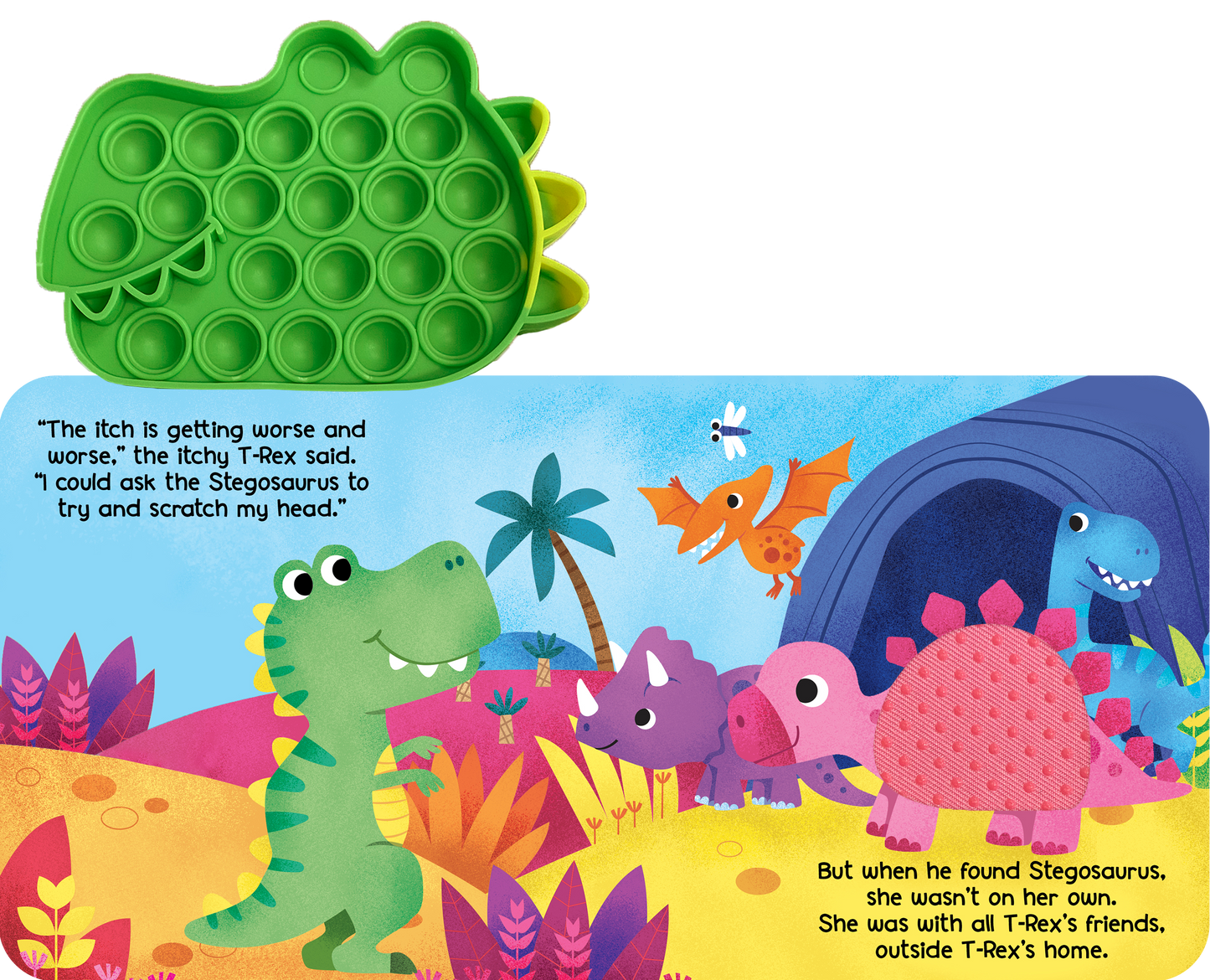 Little T-Rex - Your Sensory Fidget Friend with Textured Cover