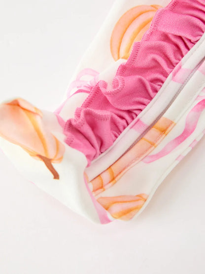 Pumpkin Bow Ruffle Sleeper