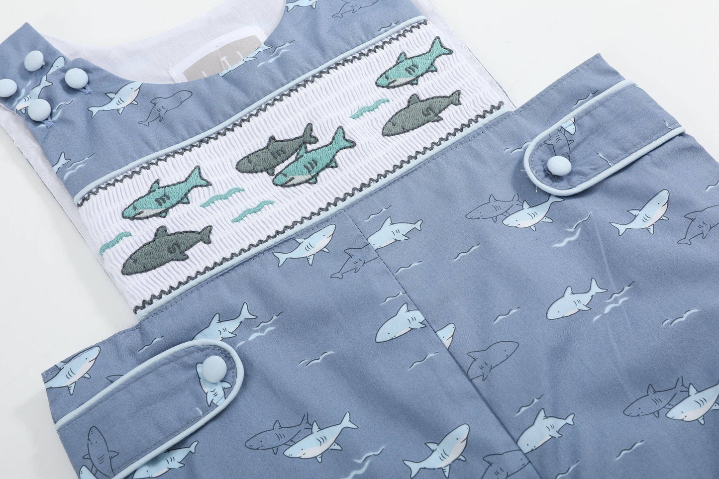 Shark Print Smocked JonJons