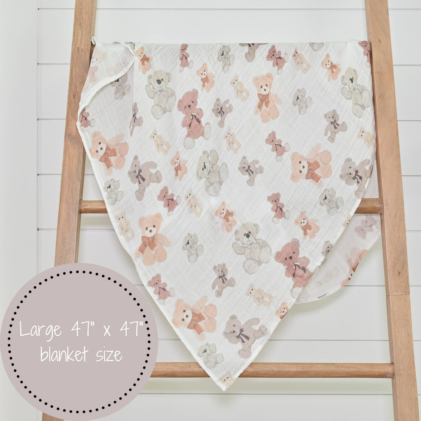 Bear Hugs Baby Swaddle Blanket