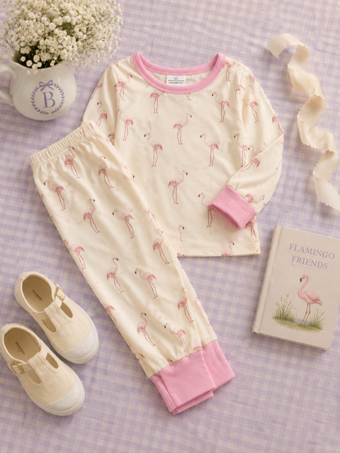 B&B Pink Flamingo Jammies