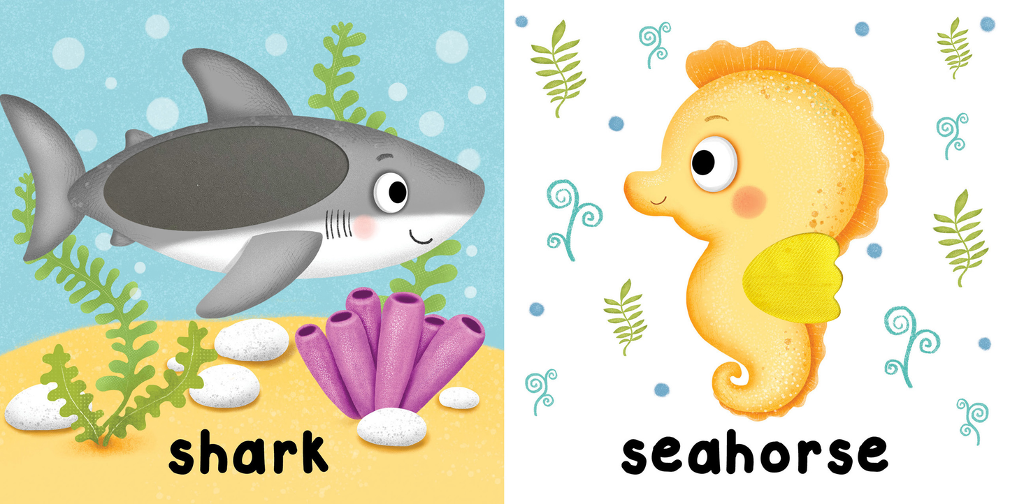 Brilliant Baby: In the Ocean  - Children's Touch and Feel and Learn Sensory Board Book