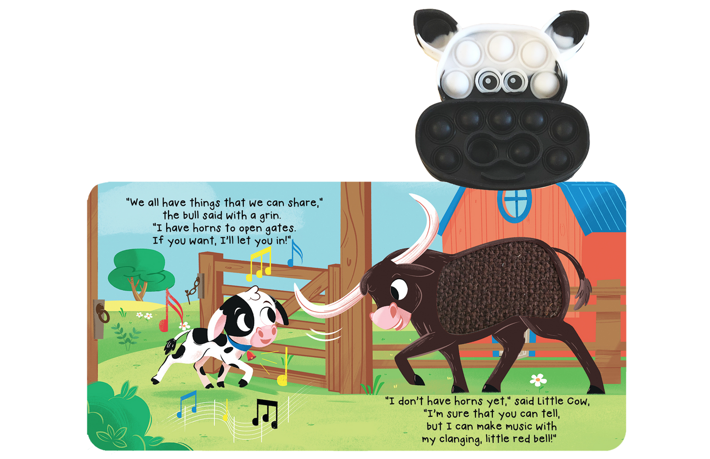 Little Cow - Your Sensory Fidget Friend with Furry Cover
