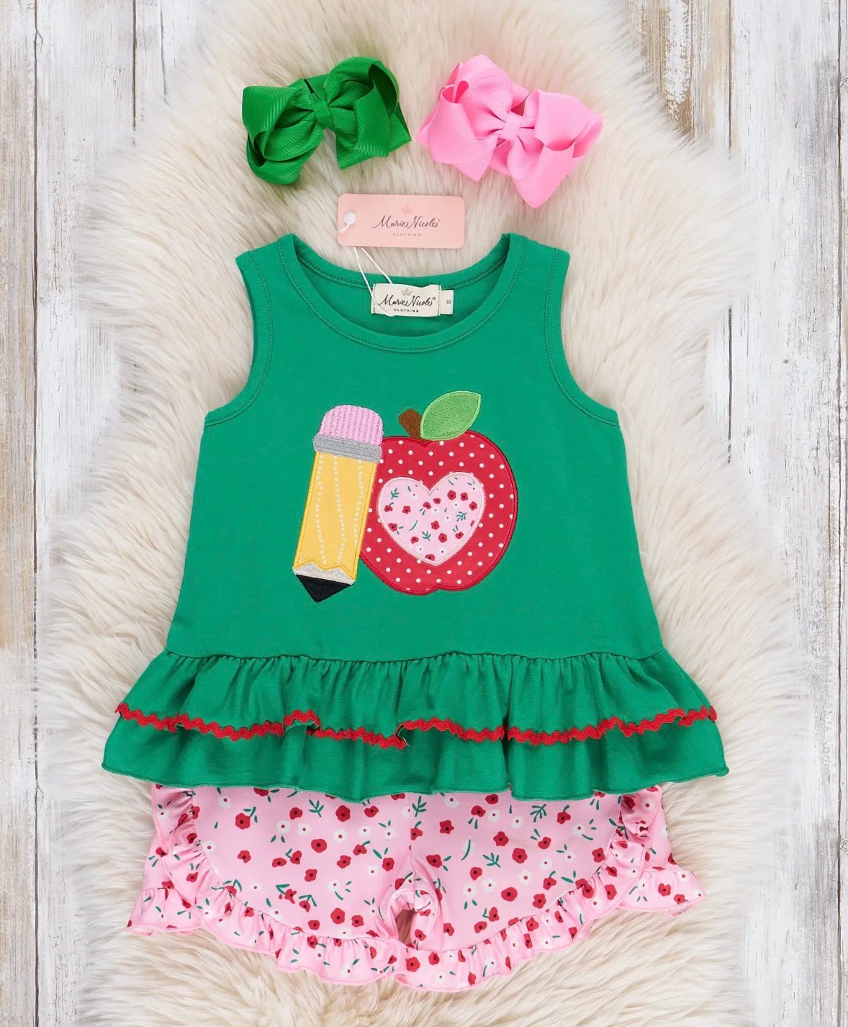 Pencil Me In School Days Embroidered Set