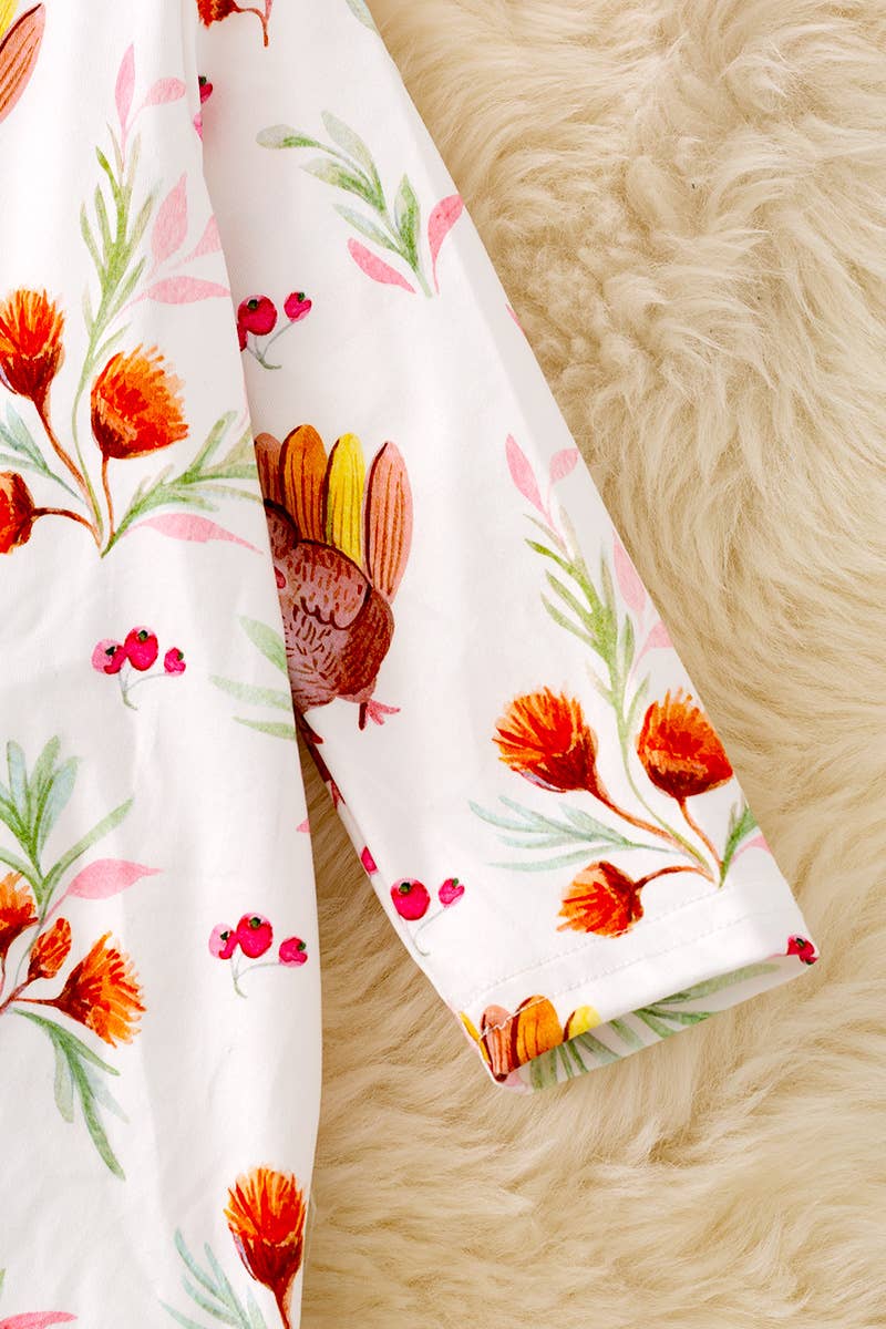 Turkey Zipper Onesie
