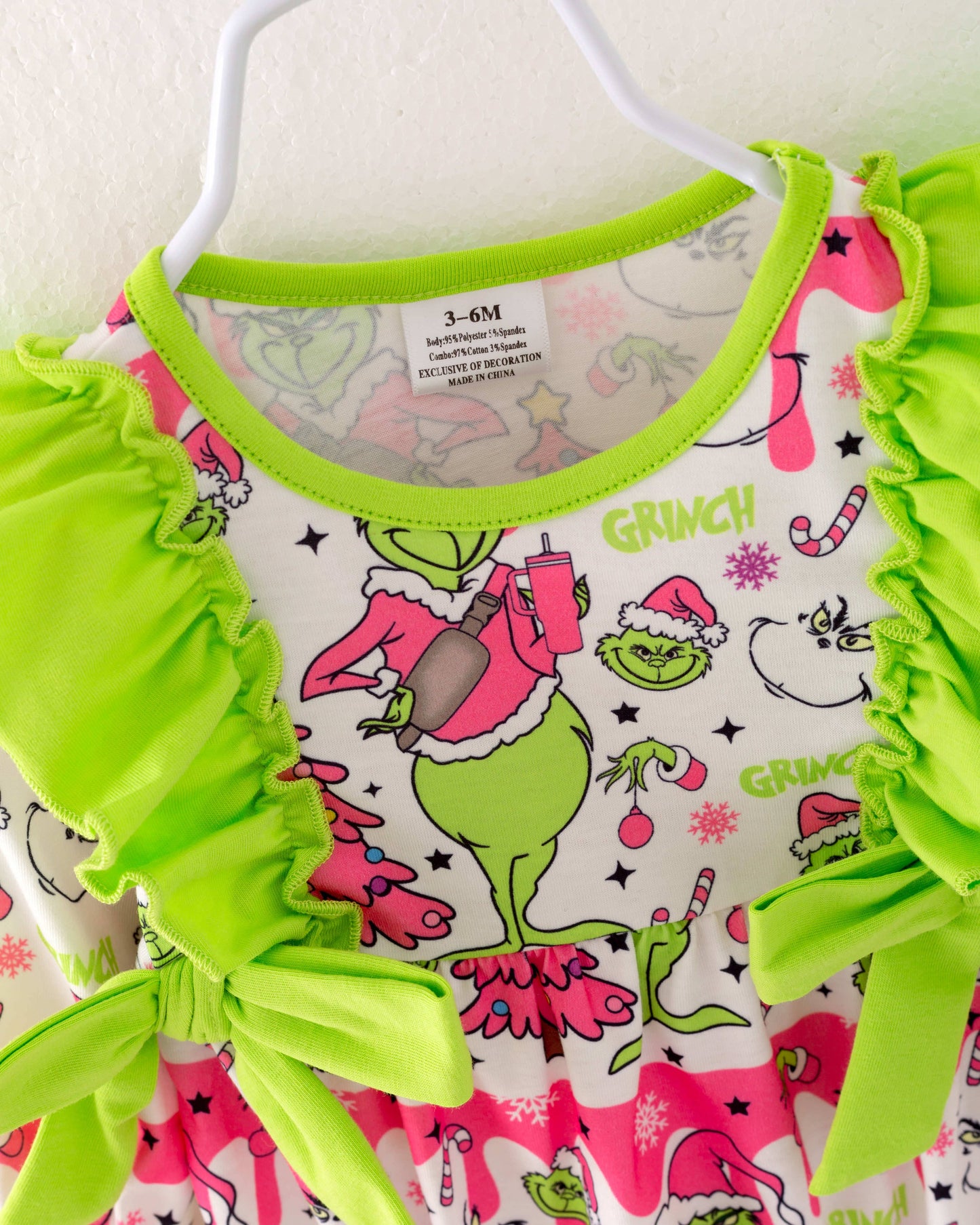 Grinch Ruffle Bubble