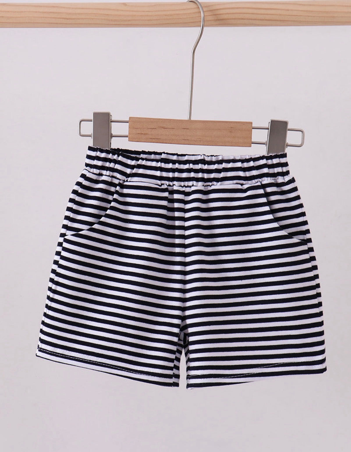 Navy/White Basic Shorts