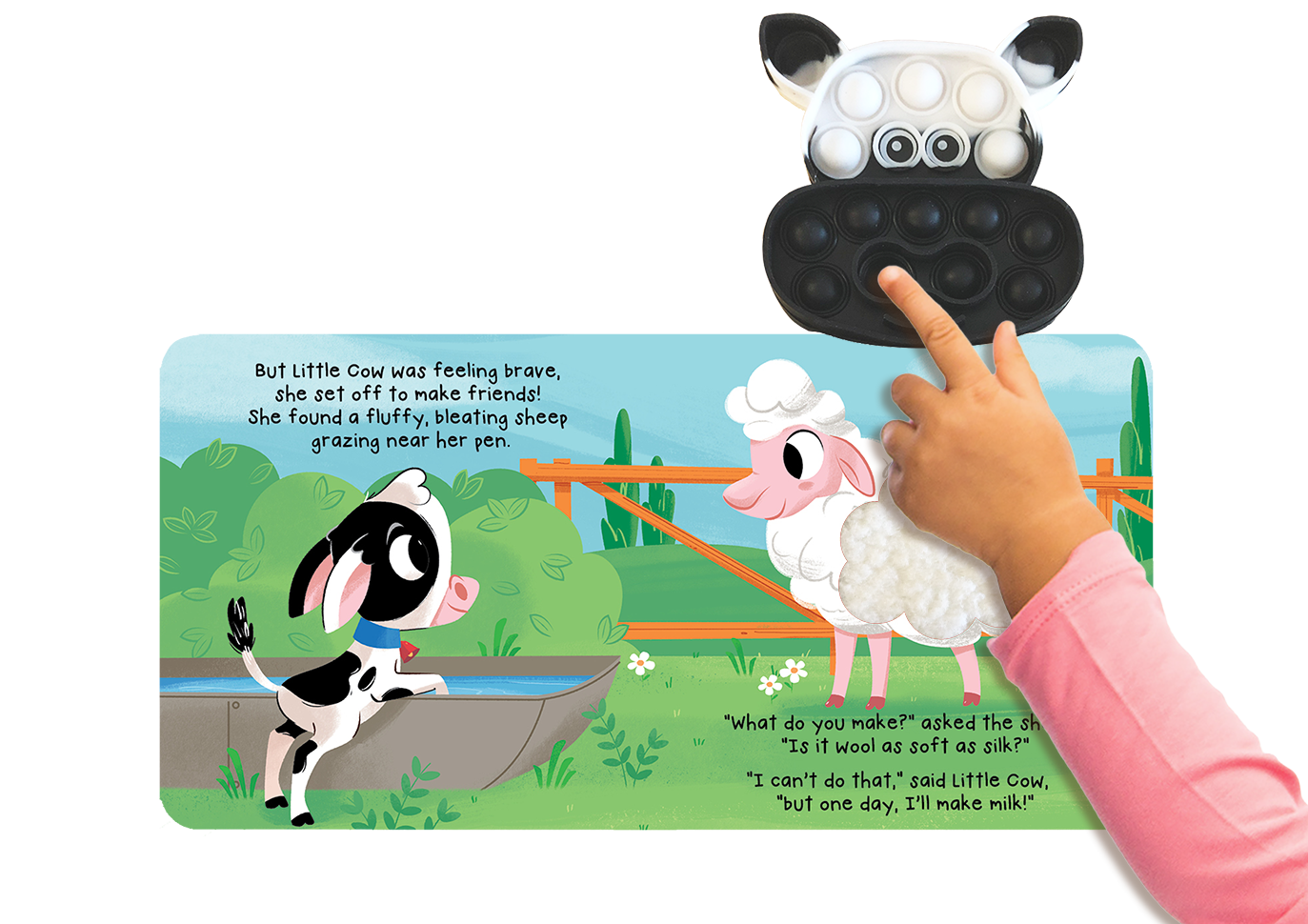 Little Cow - Your Sensory Fidget Friend with Furry Cover