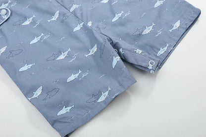 Shark Print Smocked JonJons