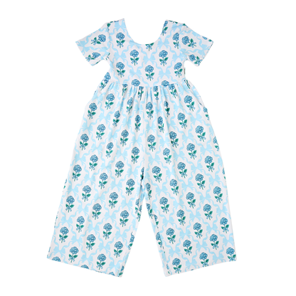 Savannah WIDE LEG ROMPER Bamboo Floral Kids Clothing Outfit
