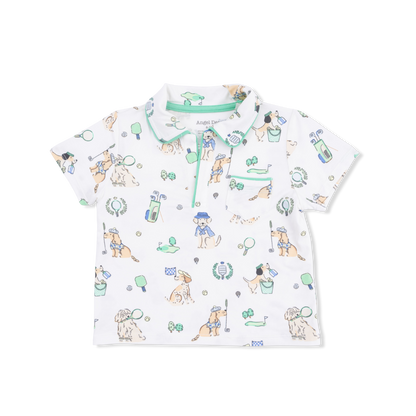 Country Club Dogs Neutral - Polo with Casual Short