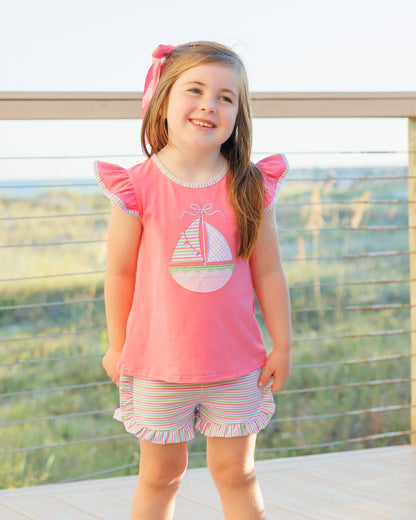 Sailin' Away Flutter Short Set