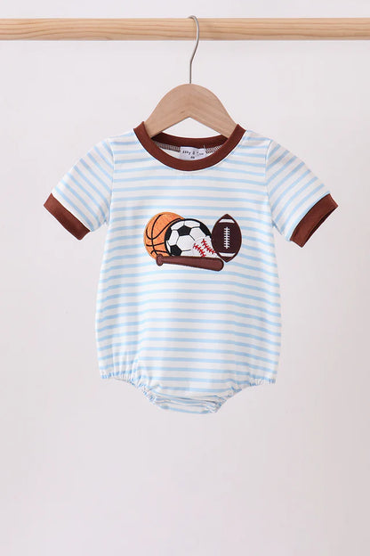 Sports Striped Applique Bubble