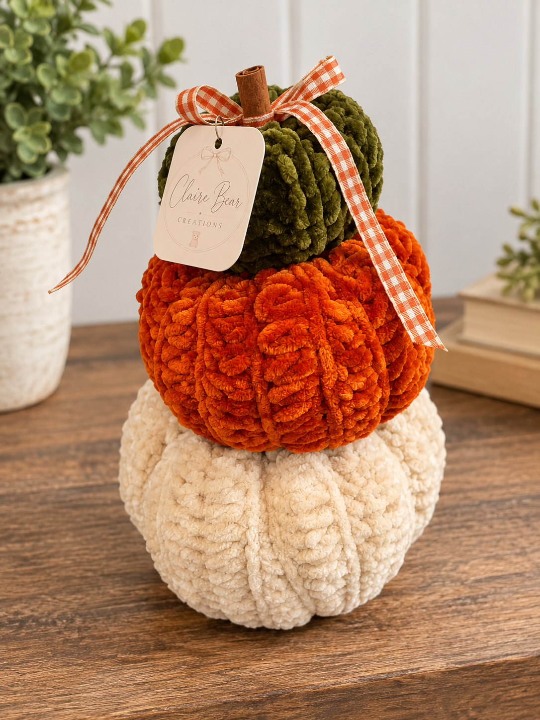 Handmade Chunky Yarn Pumpkins