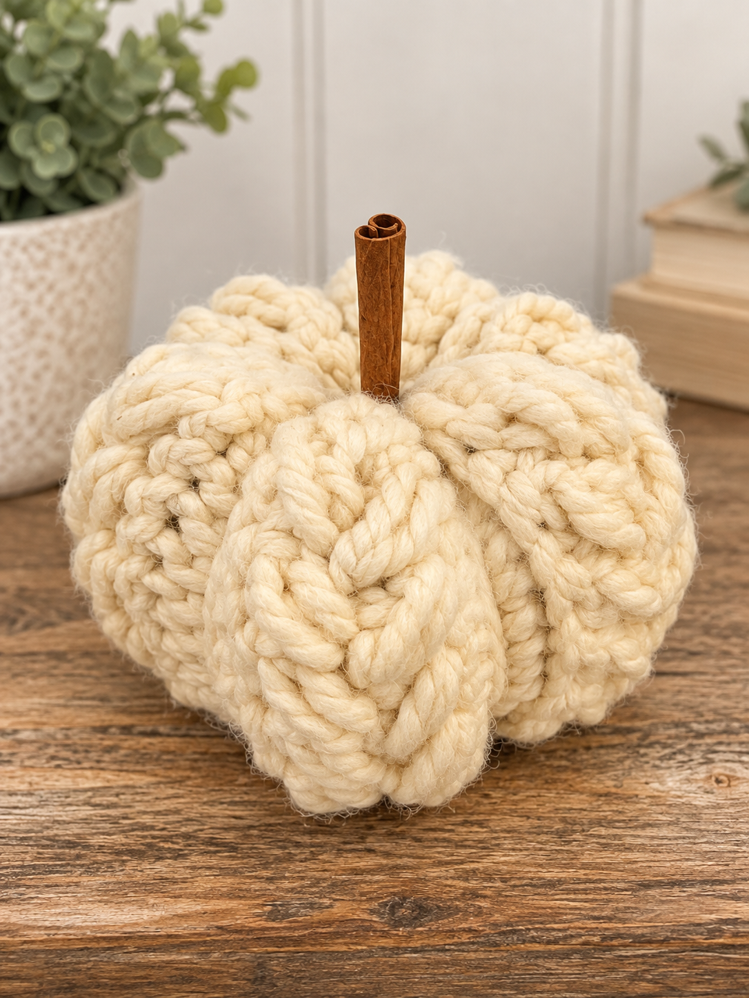 Handmade Chunky Yarn Pumpkins