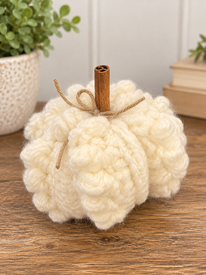 Handmade Chunky Yarn Pumpkins