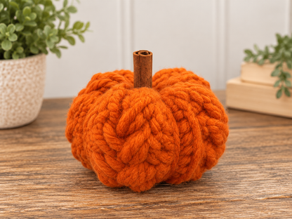 Handmade Chunky Yarn Pumpkins