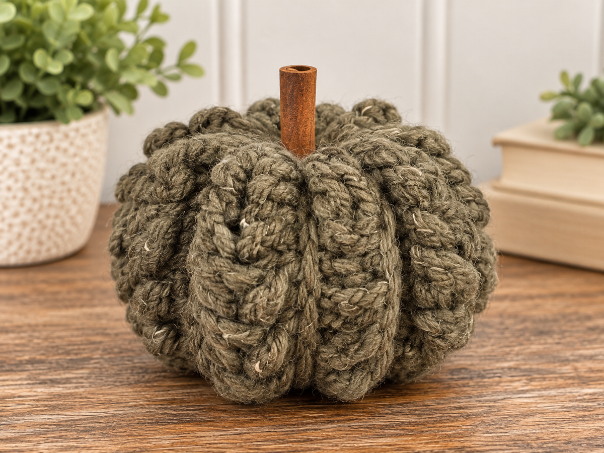 Handmade Chunky Yarn Pumpkins