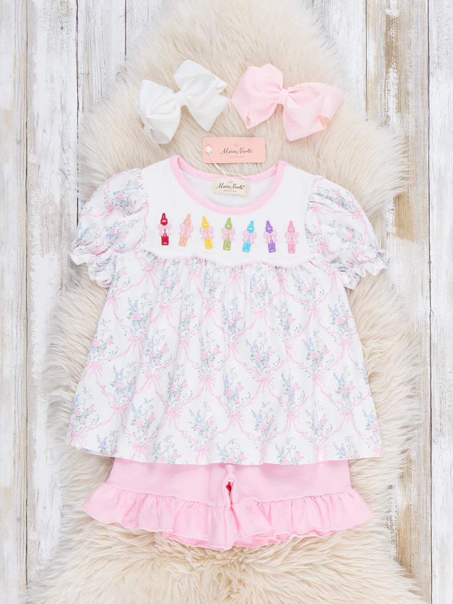 Crayon Days Floral Short Set
