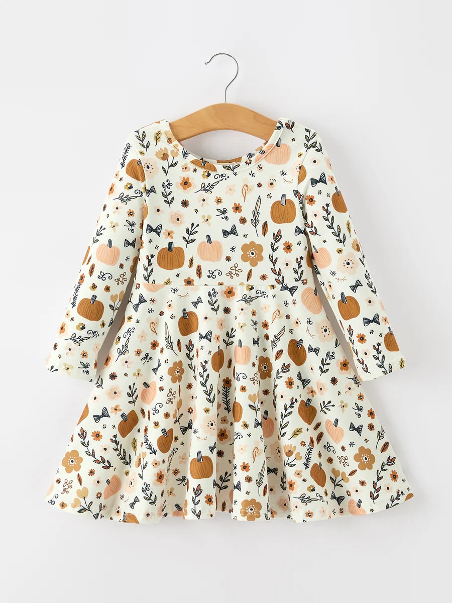 Harvest Pumpkin Dress Swing Dress