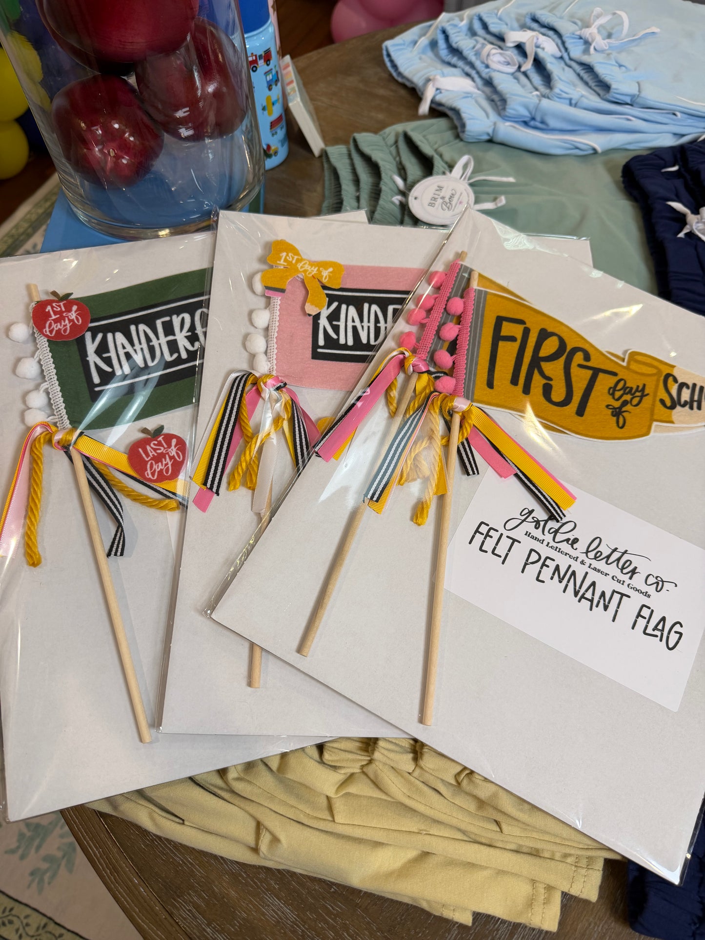 First & Last Day of School Pennants + Flags