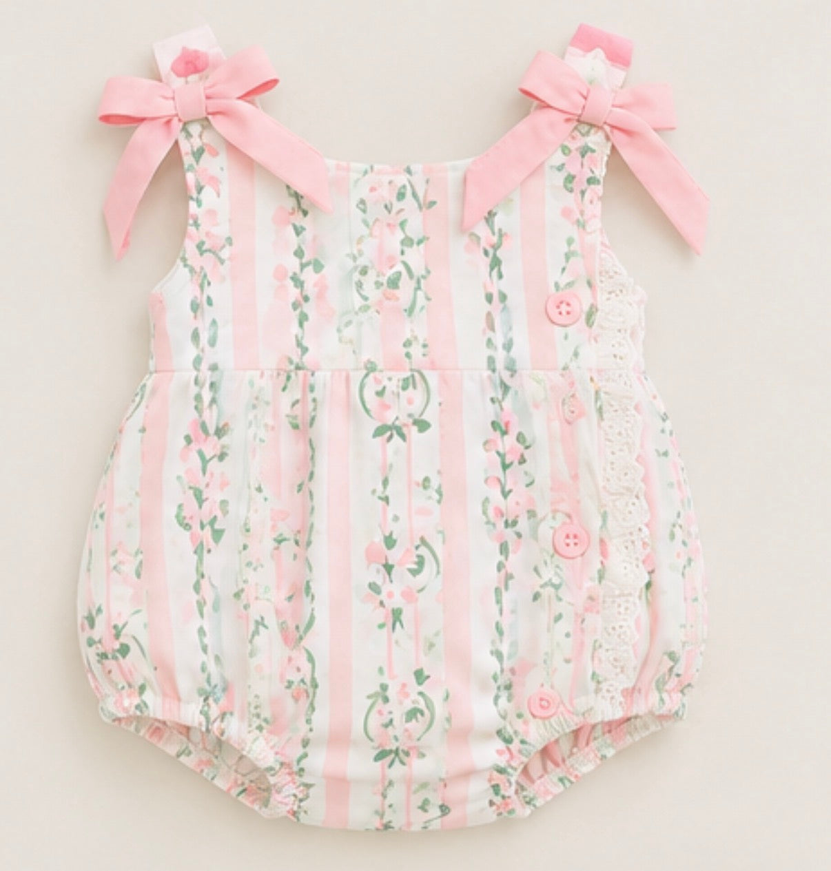 Pink Flower Lace Bubble
