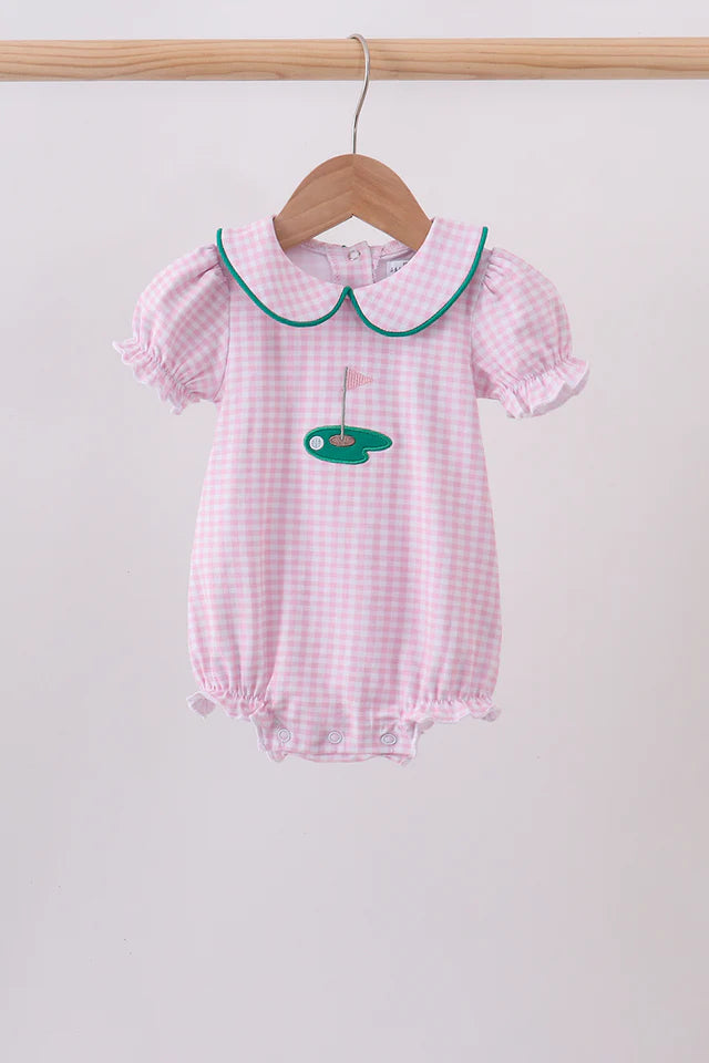 Pink Gingham Golf Bubble