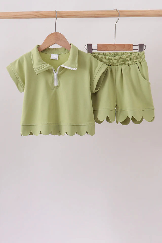 Sage Scalloped Active Set
