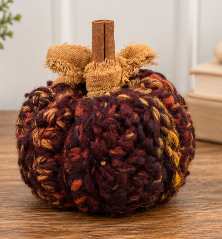 Handmade Chunky Yarn Pumpkins