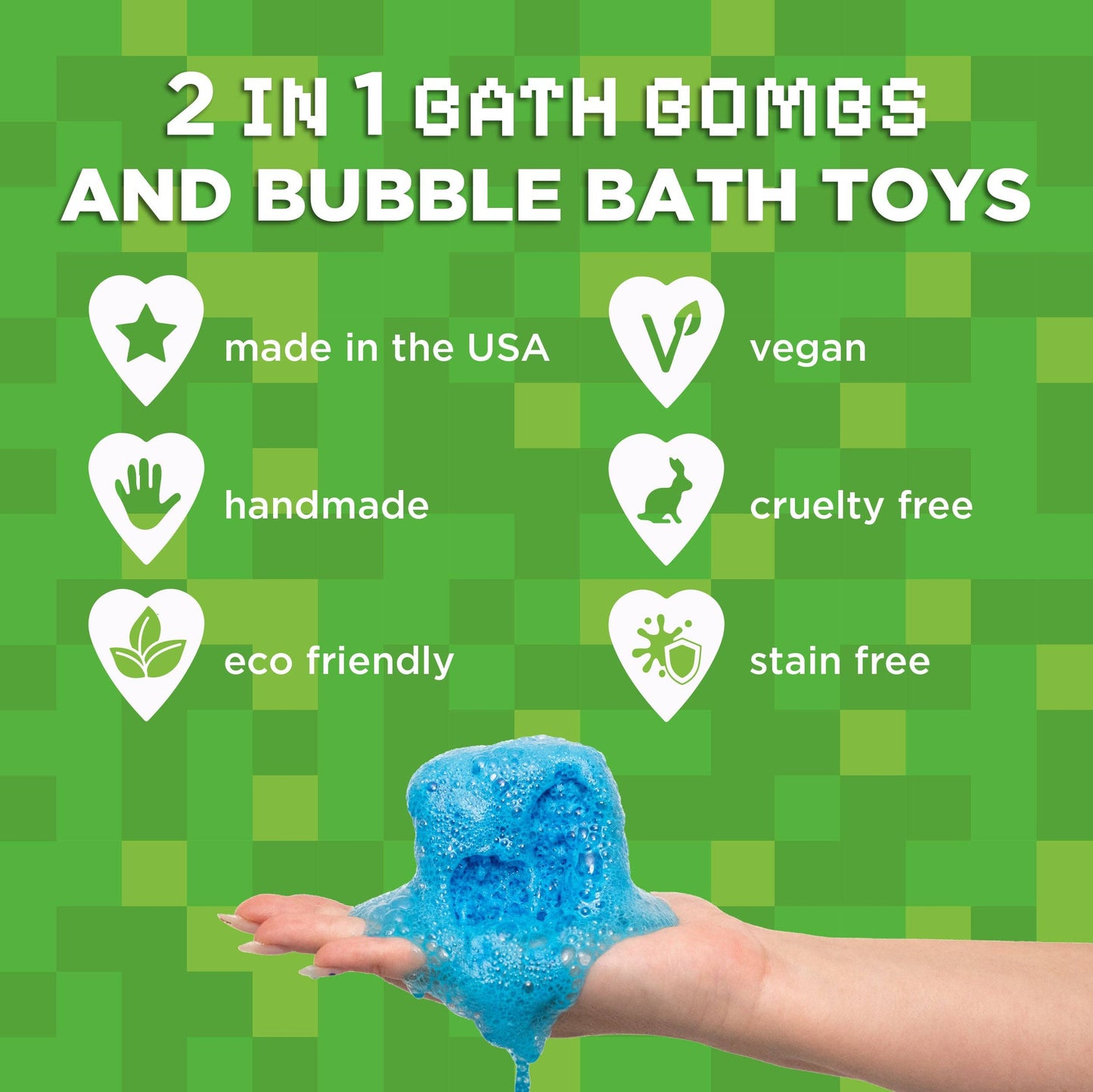 Block Builder Bath Bomb for Kids (1 Pack)
