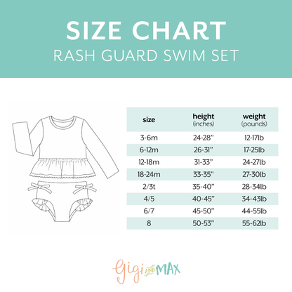 Annie Rash Guard Girls Floral