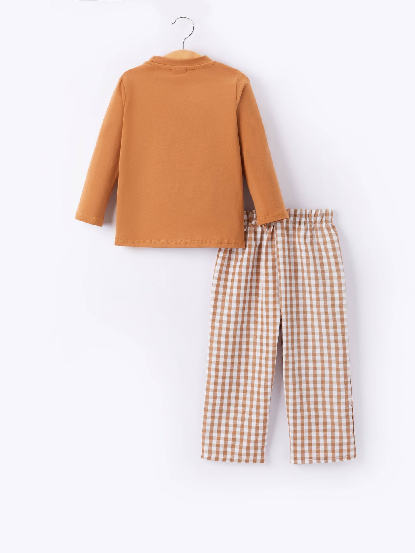 Thanksgiving Smocking Embroidered Outfit Set