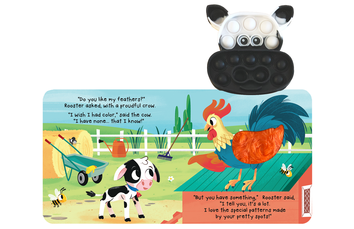 Little Cow - Your Sensory Fidget Friend with Furry Cover