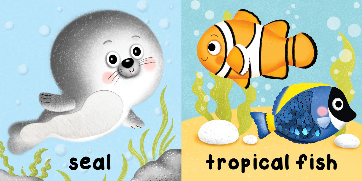 Brilliant Baby: In the Ocean  - Children's Touch and Feel and Learn Sensory Board Book