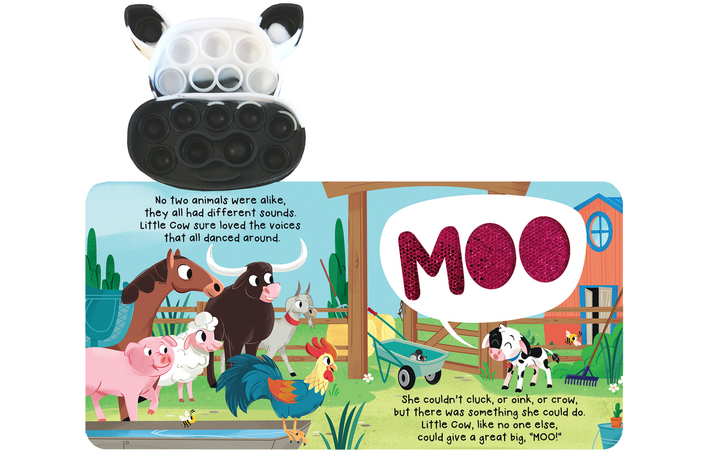 Little Cow - Your Sensory Fidget Friend with Furry Cover