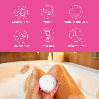Birthday Cake Bath Bomb for Kids (1 Pack)