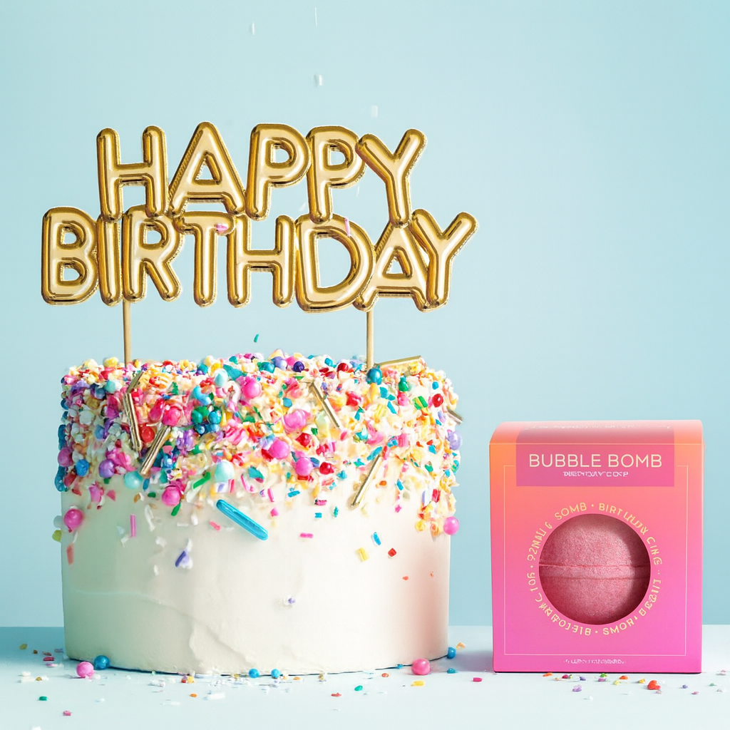 Birthday Cake Bath Bomb for Kids (1 Pack)