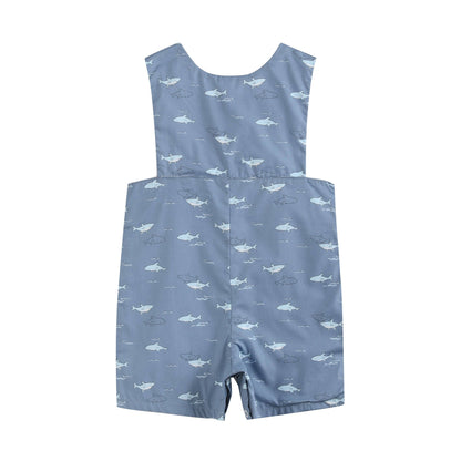 Shark Print Smocked JonJons