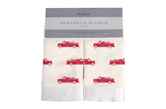 Fire Truck Bamboo Newcastle Blankie